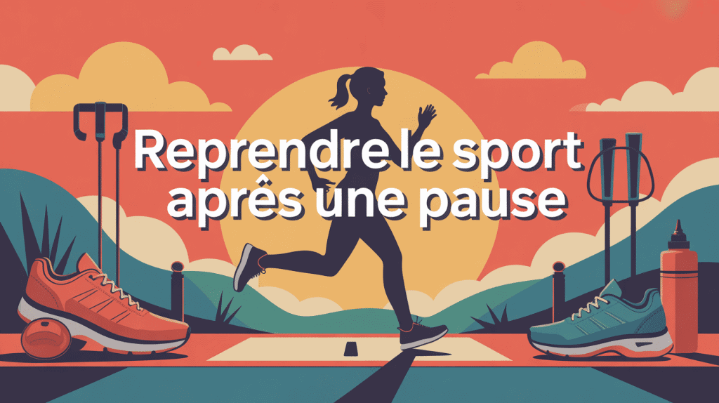 comment reprendre le sport illustration personne courant lever du soleil