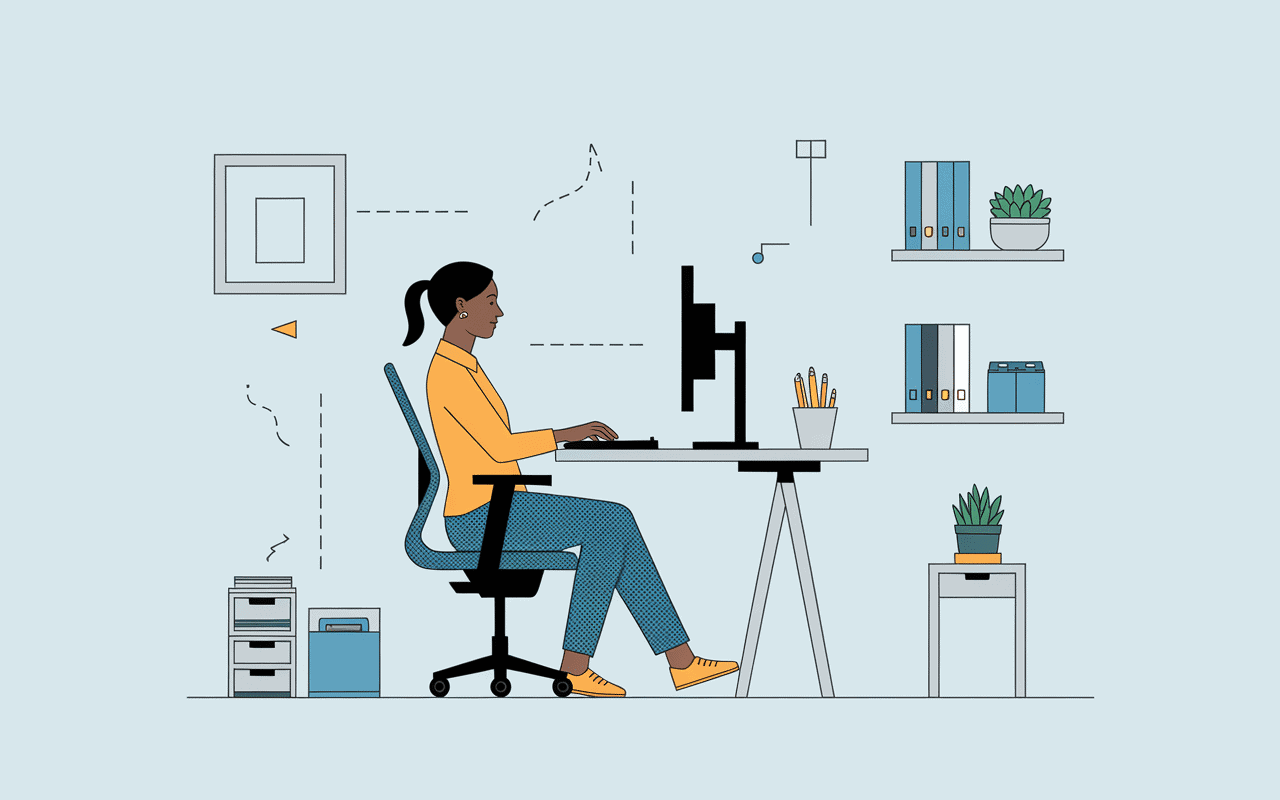 Comment se tenir droit posture correcte assis écran hauteur adaptée