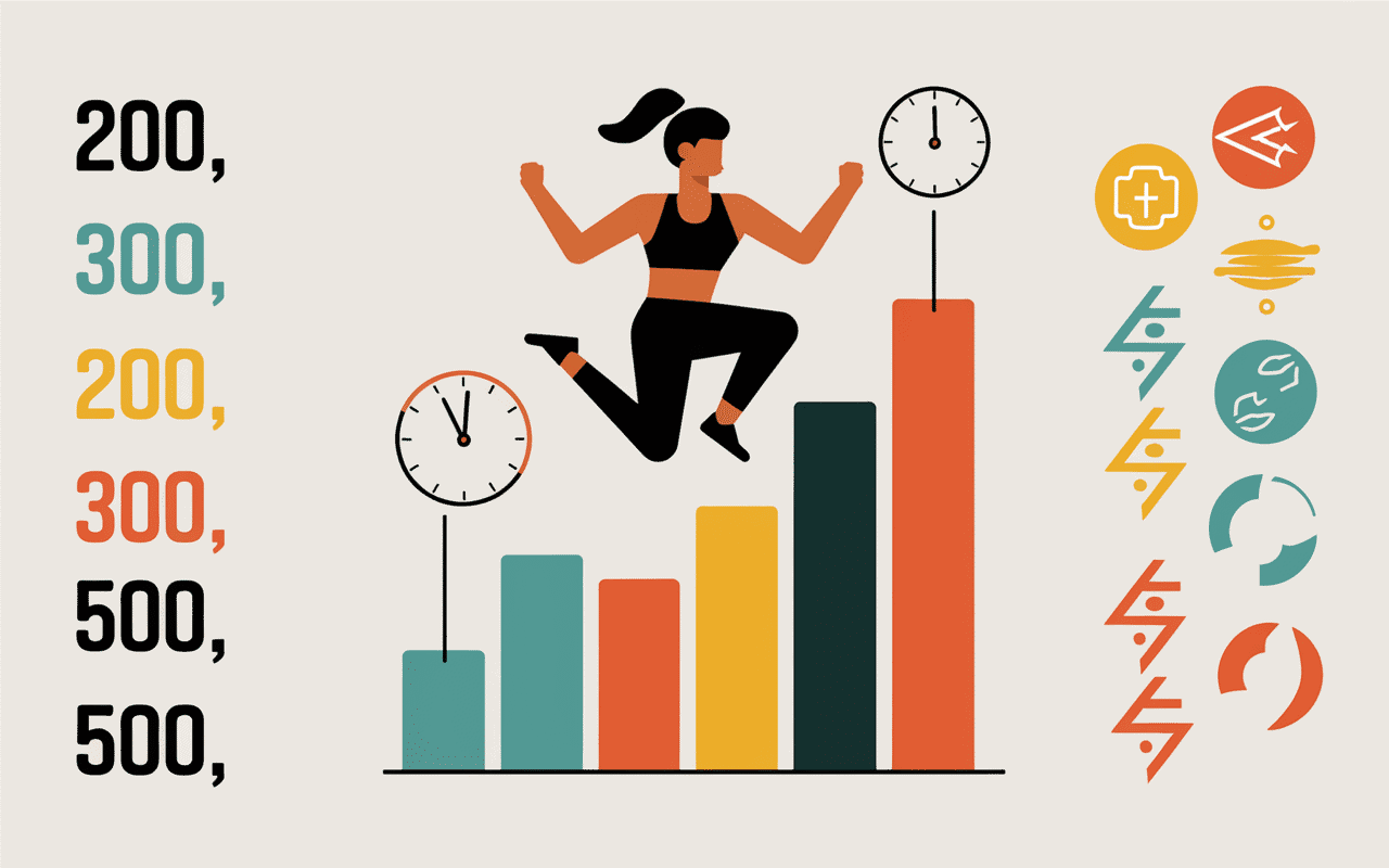 corde a sauter calorie graphiques calories énergie