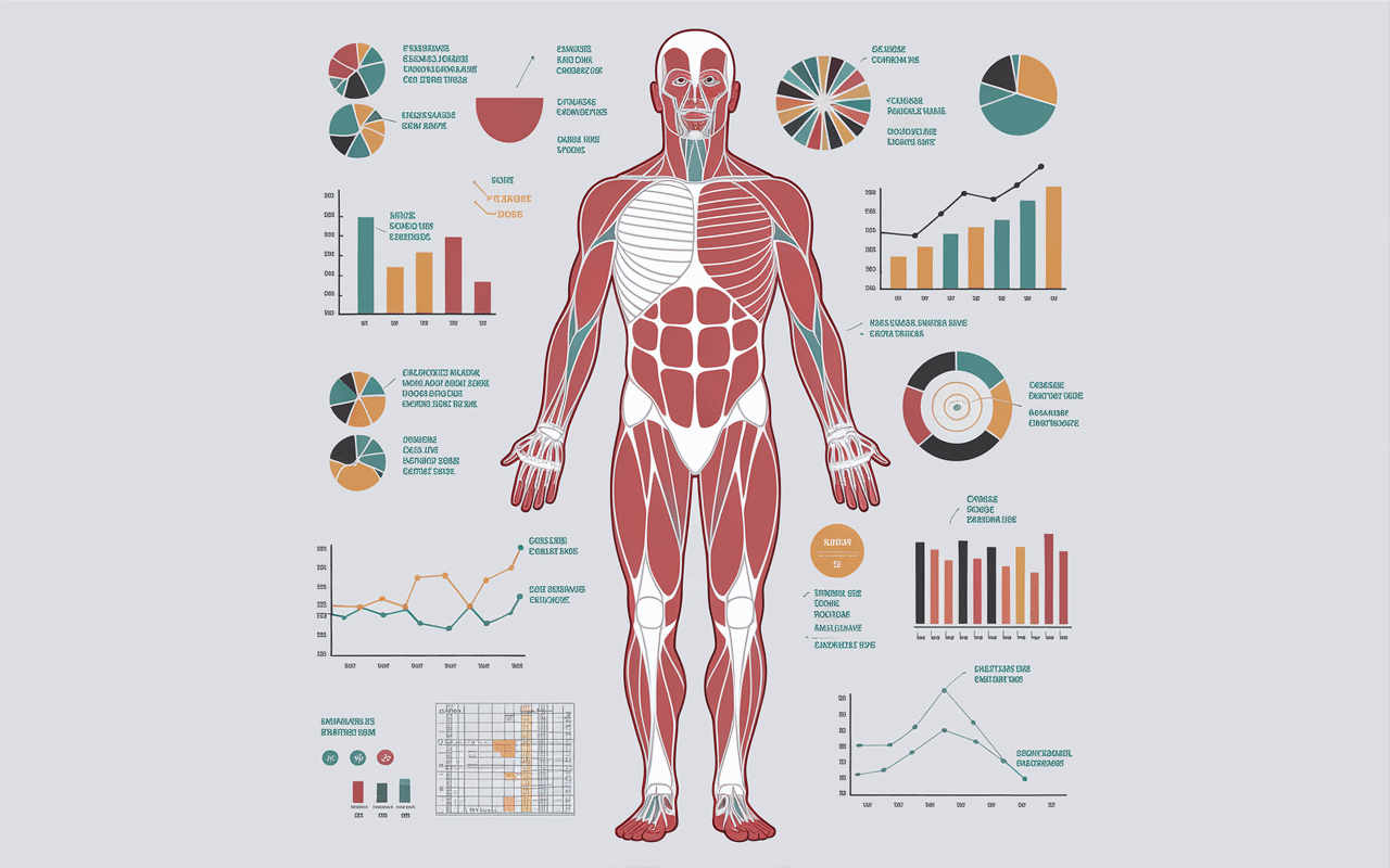 Corps homme muscle naturel anatomie fibres musculaires