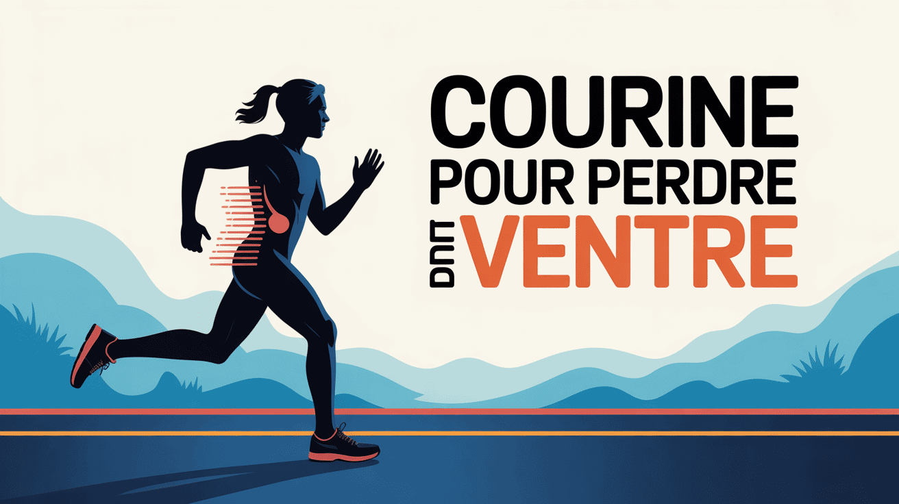 courir fait perdre du ventre, personne silhouette sur chemin