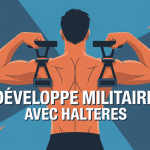 developpe militaire avec halteres position debout
