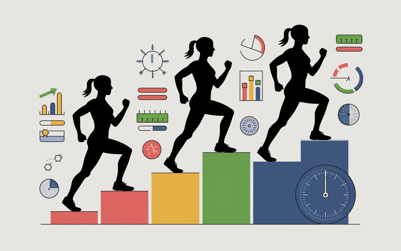 entrainement corde a sauter illustration progression