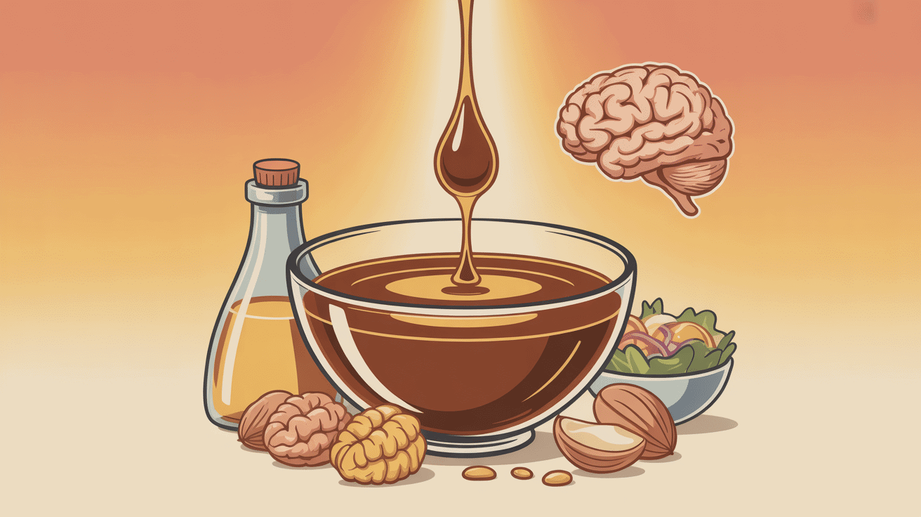 une cuillere d huile de noix par jour cuillere huile noix dorée