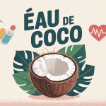 Vertu de l eau de coco hydratation sport illustration