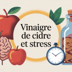 Illustration vinaigre de cidre stress diagramme global