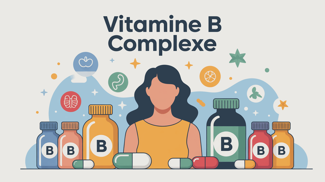 Illustration vitamine b complexe effets secondaires, guide sécurité