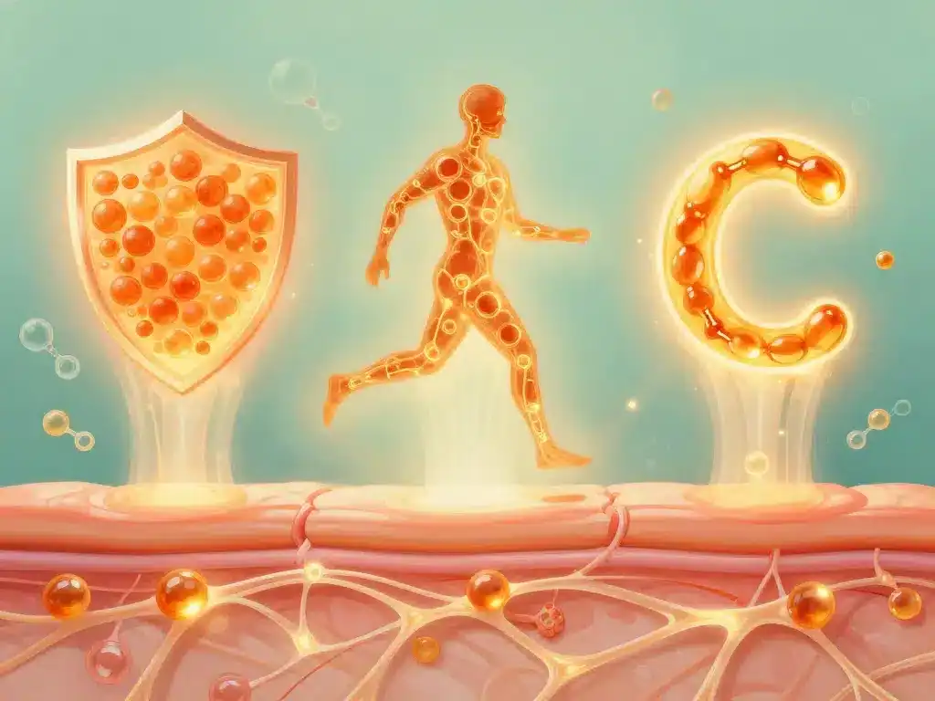 Symboles vitamine c liposomale bienfaits immunité énergie peau