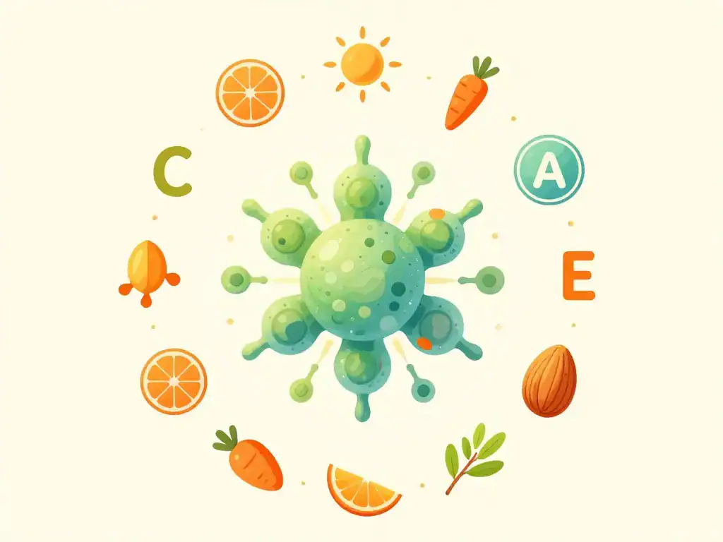 Vitamines pour le systeme immunitaire protegent cellules