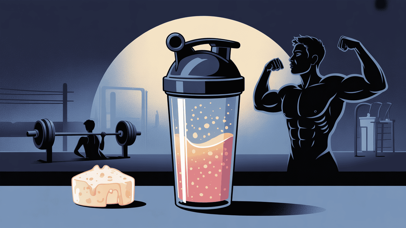 whey avant de dormir shaker nocturne et acides aminés