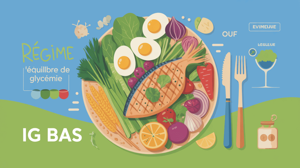 menu regime ig bas phase offensive assiette variée perte de poids