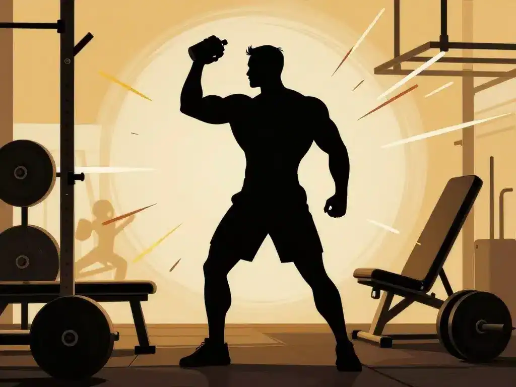 mutant mass mass gainer prise musculation scène athlète shaker