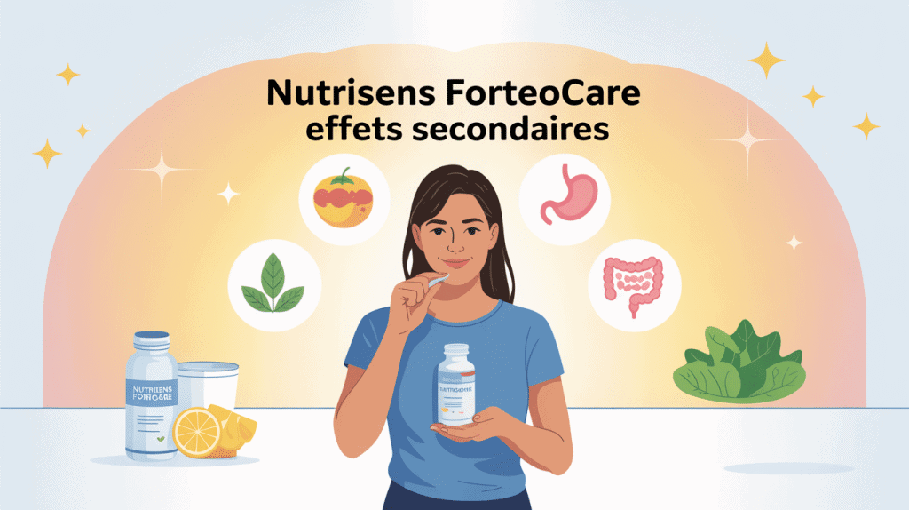Nutrisens ForteoCare effets secondaires visuel informatif