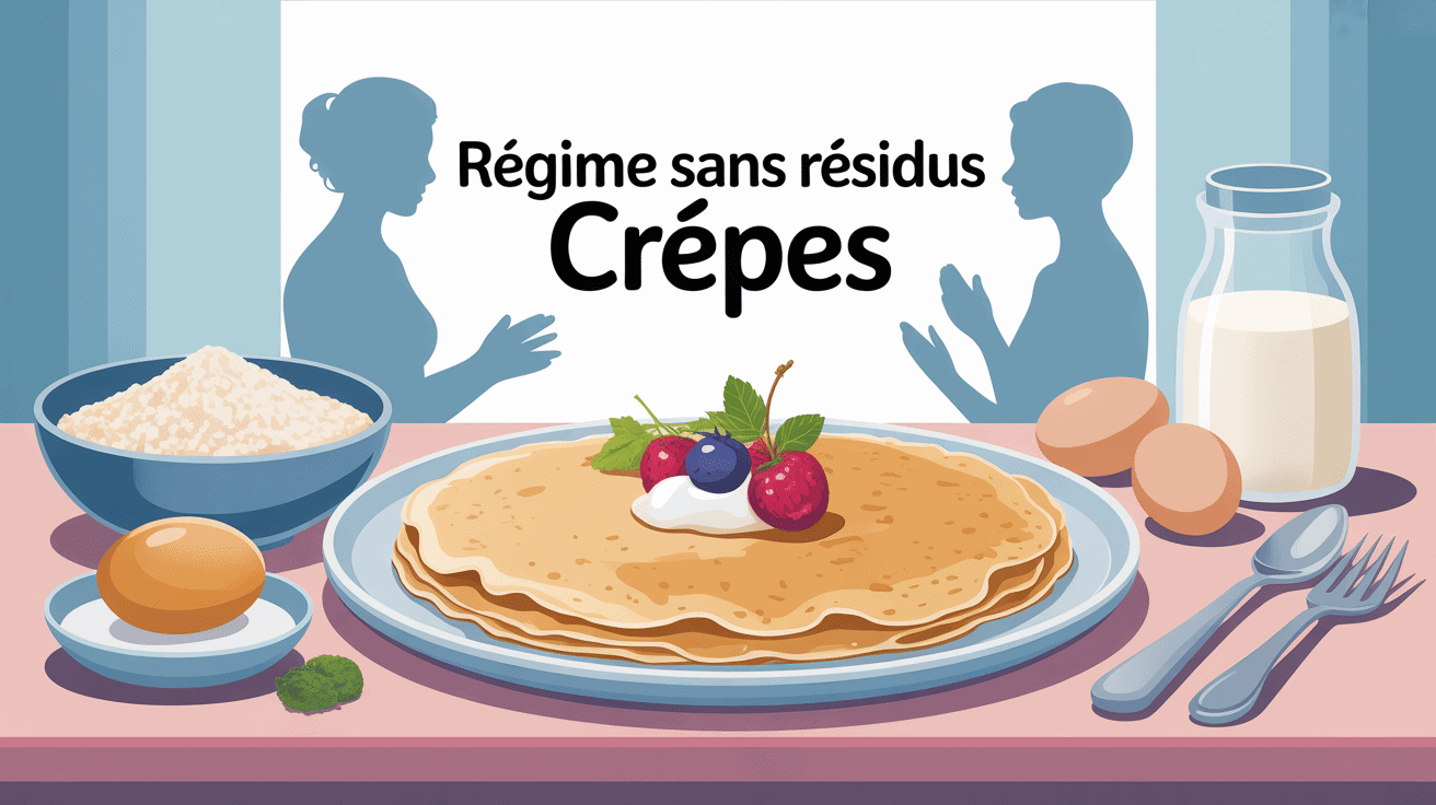 peut on manger des crêpes dans un regime sans residus image principale