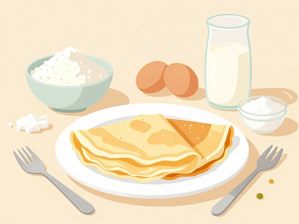 peut on manger des crêpes dans un regime sans residus ingrédients crêpes