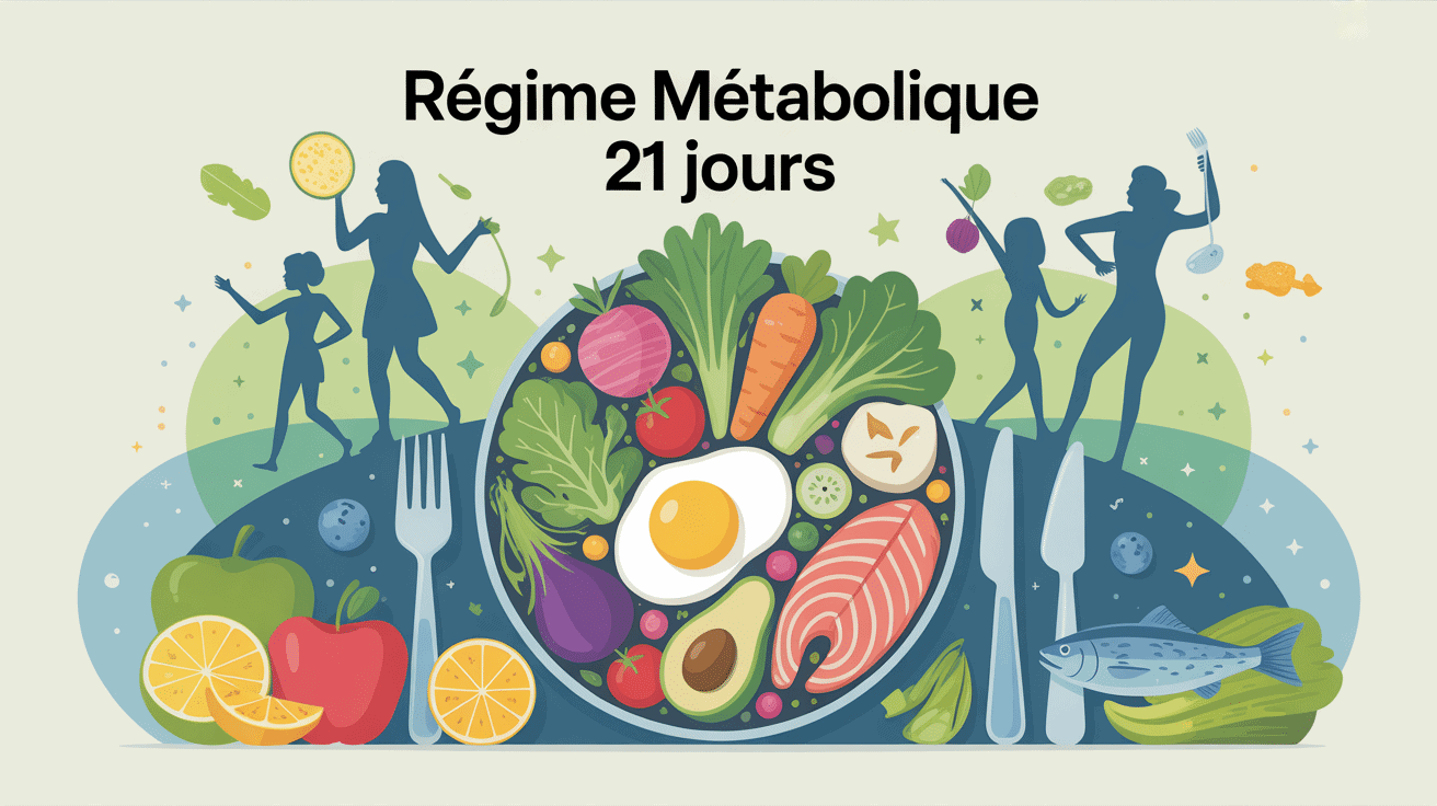 regime metabolique 21 jours menu assiette équilibrée