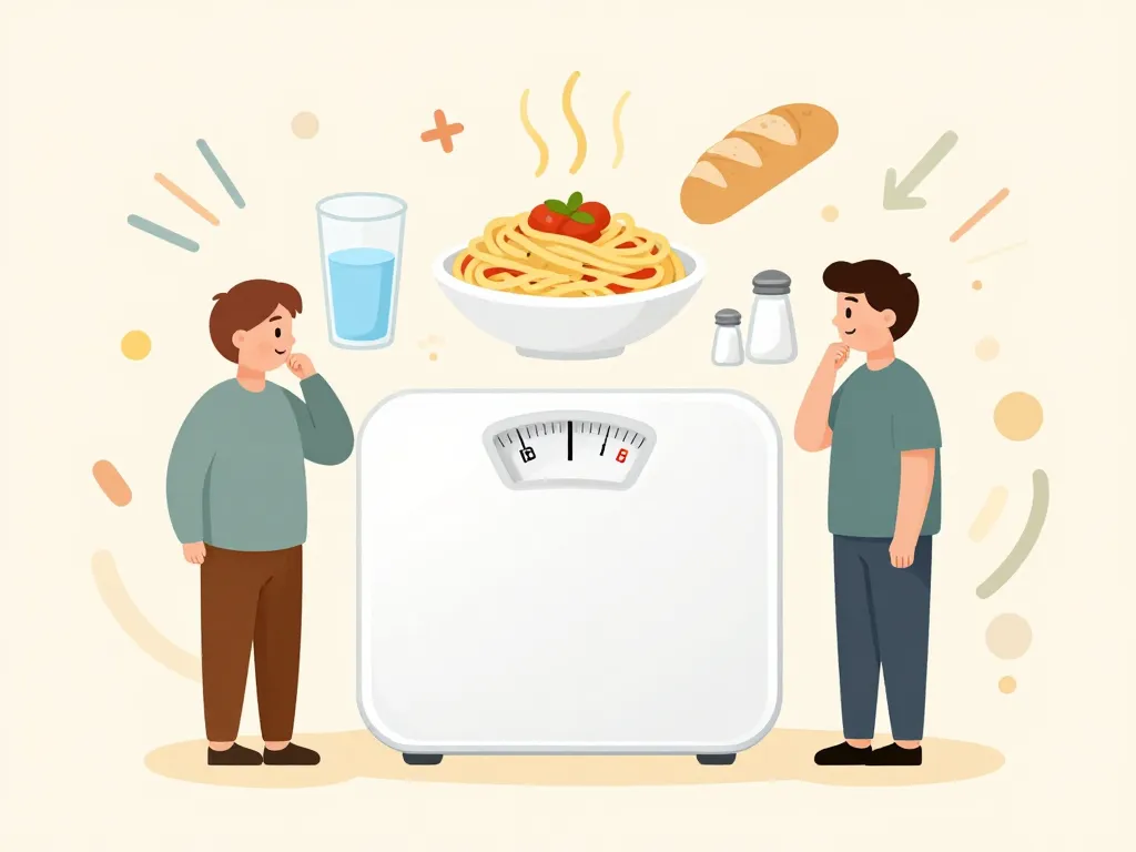 se peser apres manger combien enlever variations poids repas