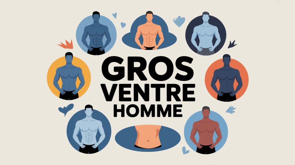 illustration centrale type de gros ventre homme