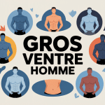 illustration centrale type de gros ventre homme