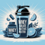 Illustration shaker et pot whey isolate native nutri premium