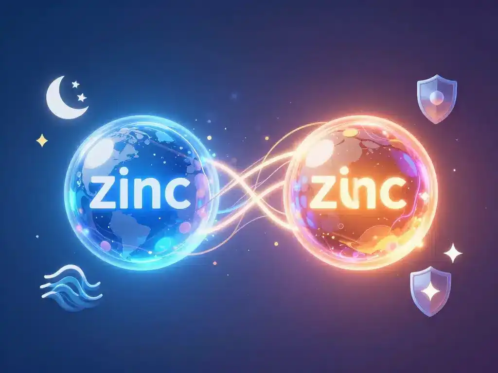 diagramme conceptuel zinc et magnesium ensemble effet sur énergie sommeil