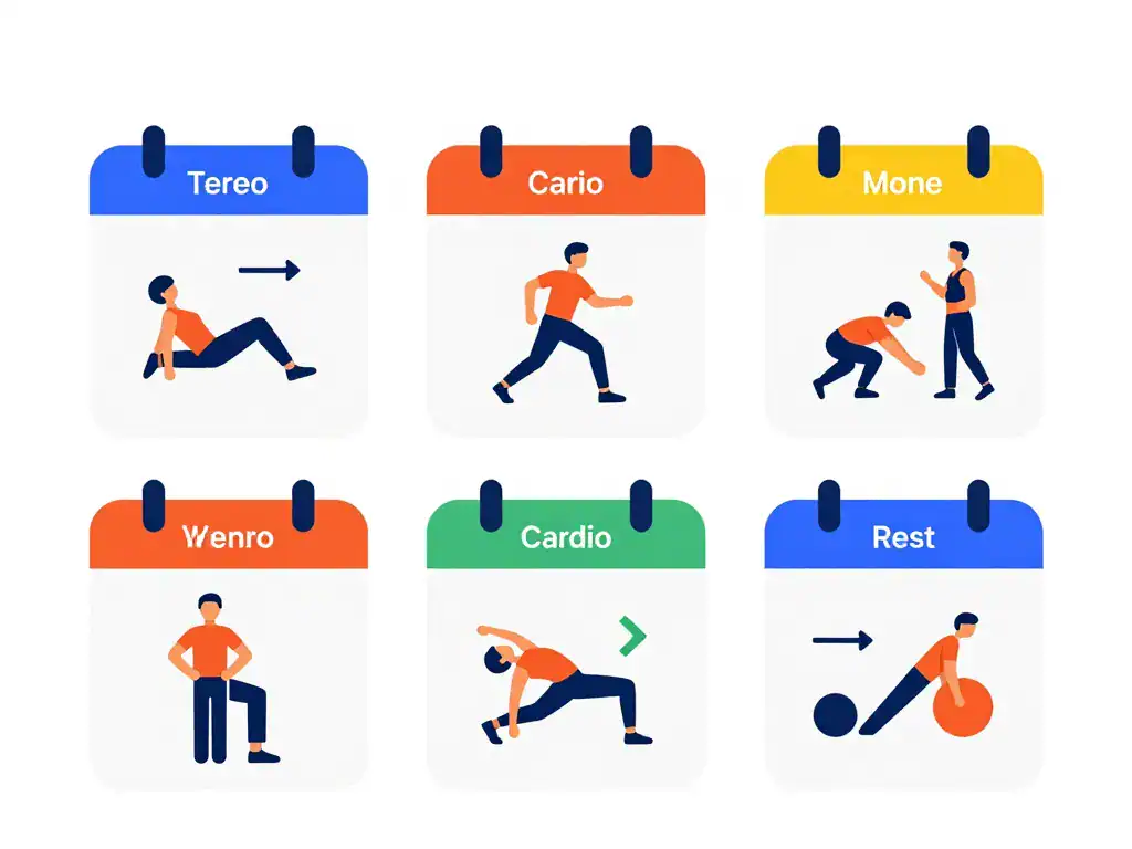 3 mois de sport avant apres planning entraînement visuel