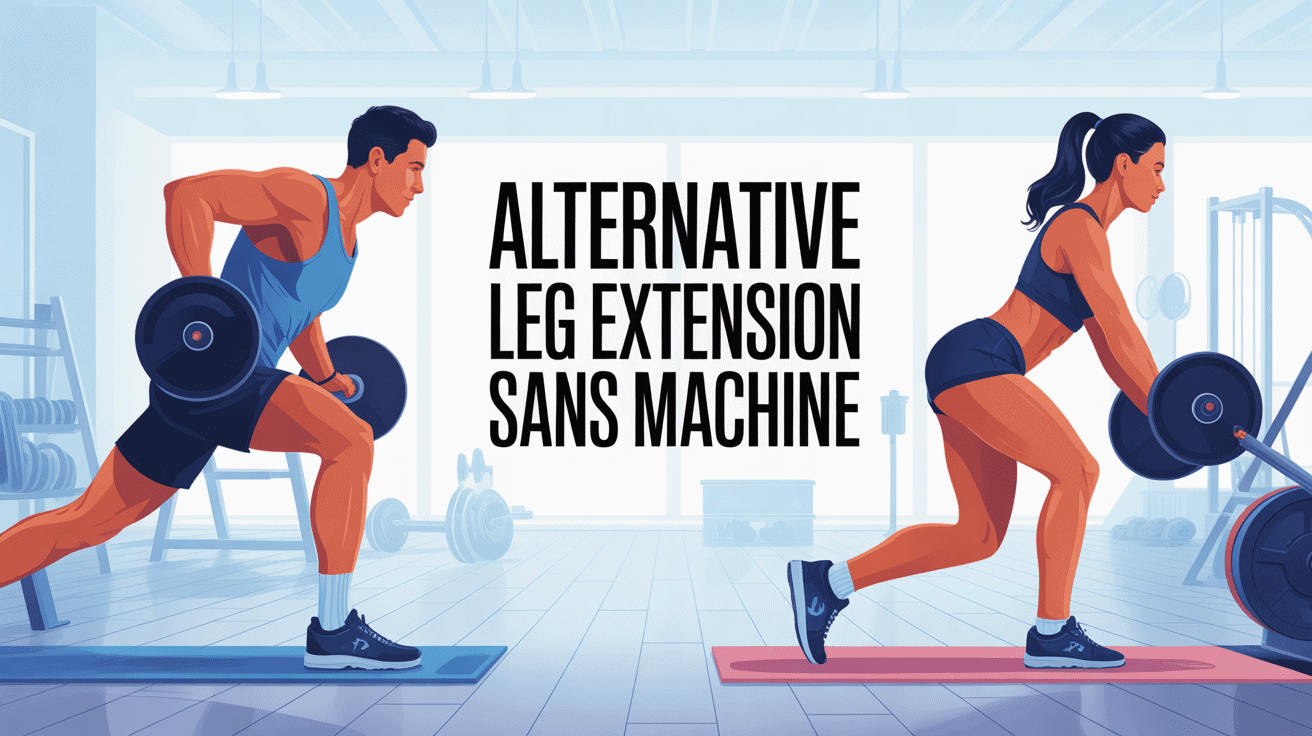 alternative leg extension sans machine athlètes entraînement
