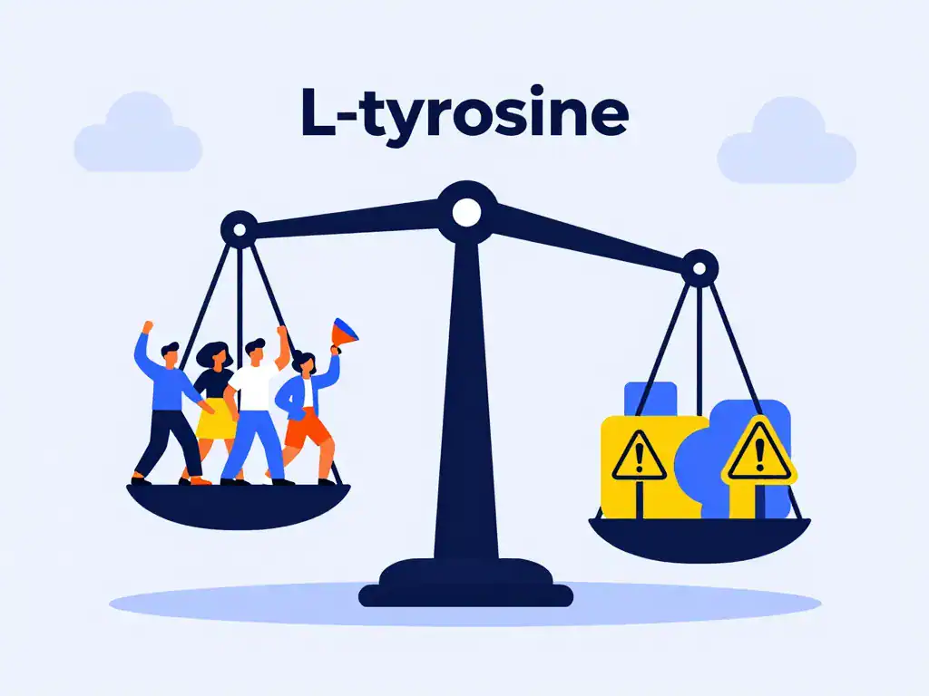 amino acid l tyrosine bienfaits limites balance symbole