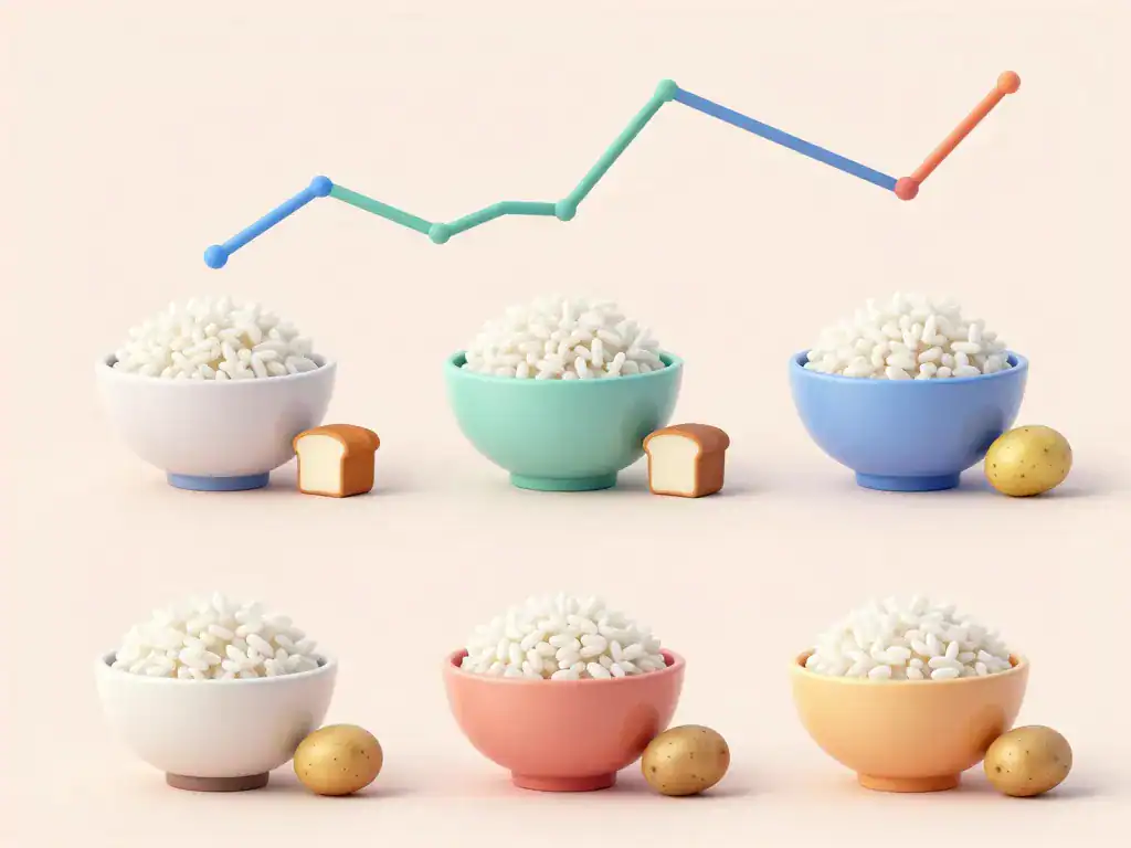 Calories dans le riz portions cuites et autres féculents