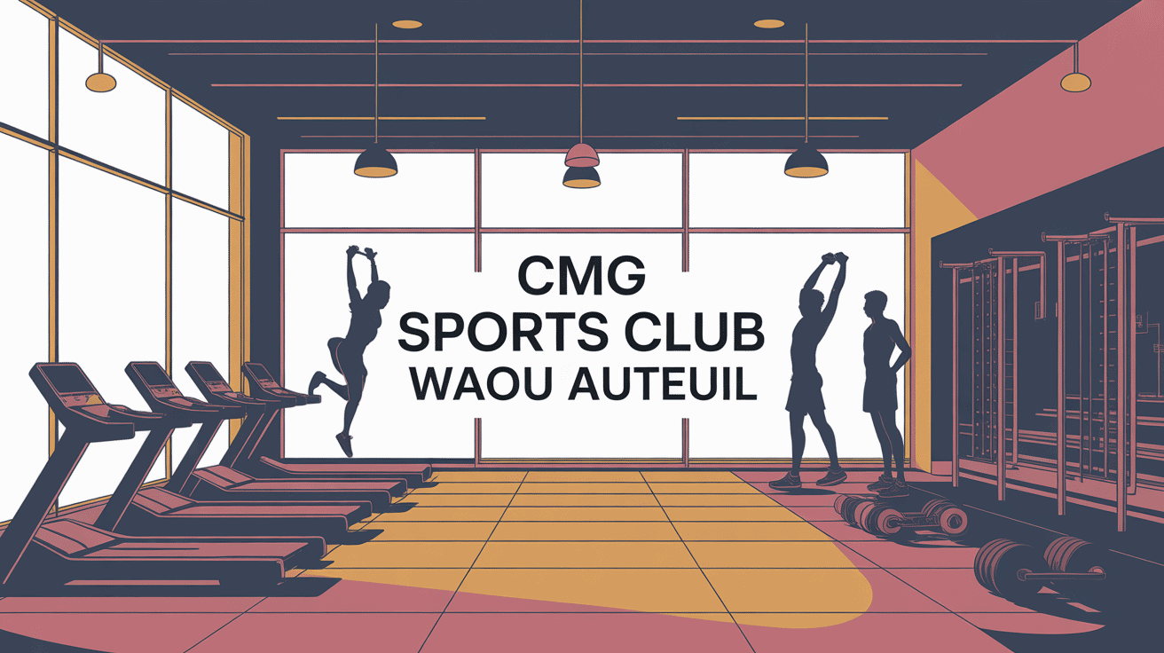 cmg sports club waou auteuil illustration ambiance premium moderne