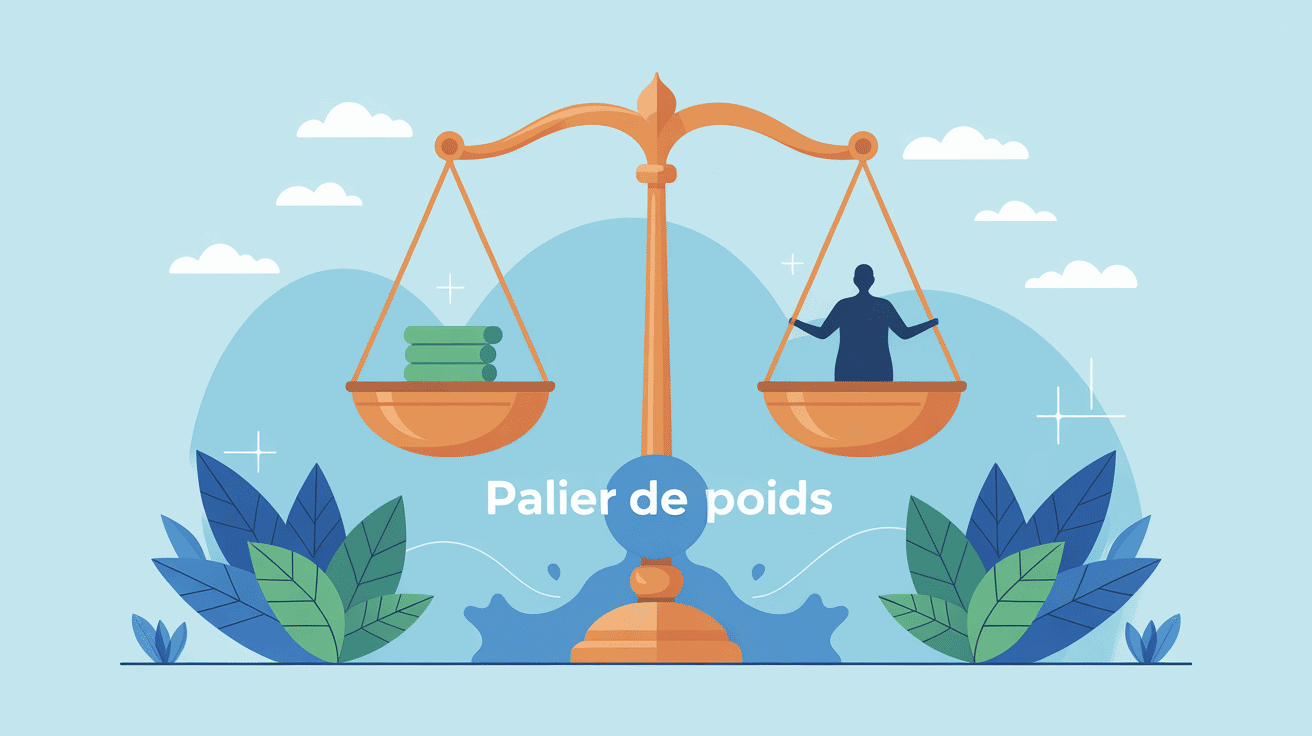 Combien de temps dure la stagnation du poids balance figée et patience
