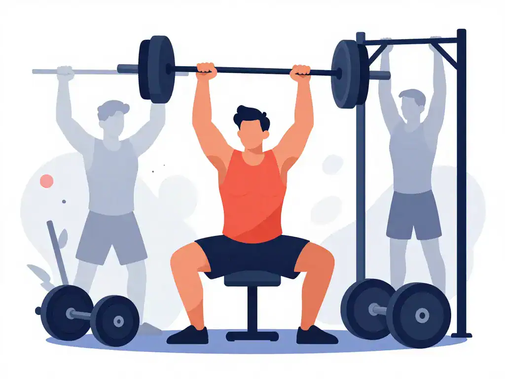 illustration programme efficace comment se muscler rapidement exercices polyarticulaires