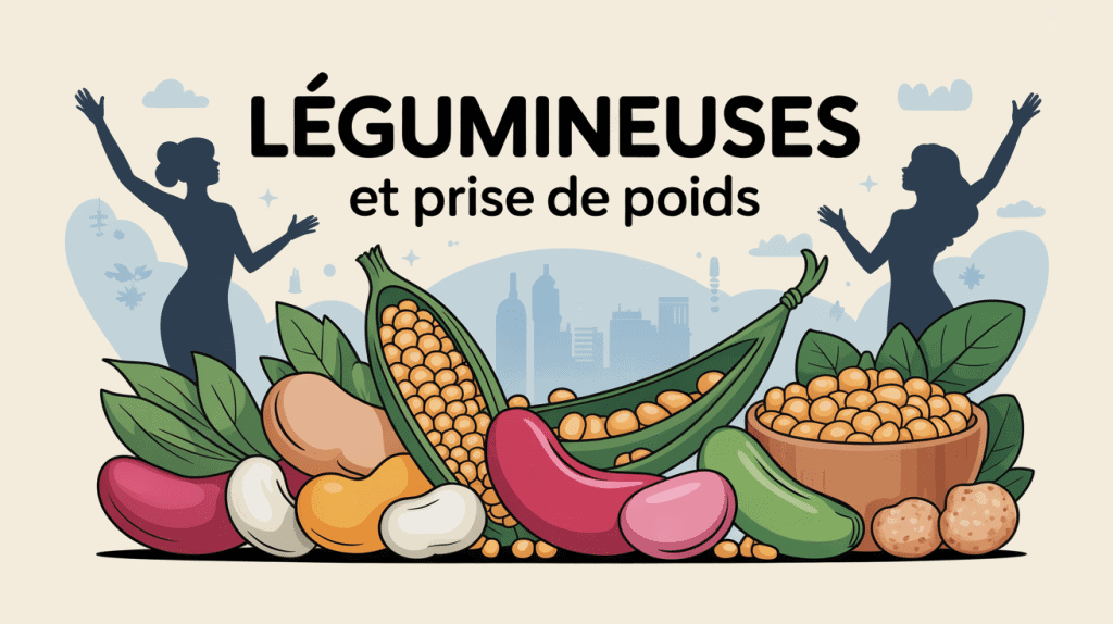 les legumineuses font elles grossir illustration vectorielle balance