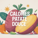illustration calories patate douce fibres vitamines