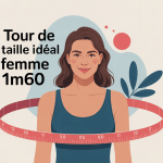 illustration tour de taille ideal femme 1m60 santé