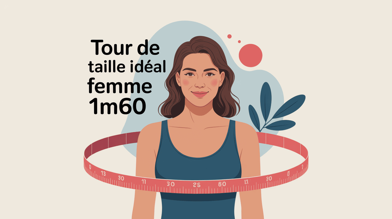illustration tour de taille ideal femme 1m60 santé