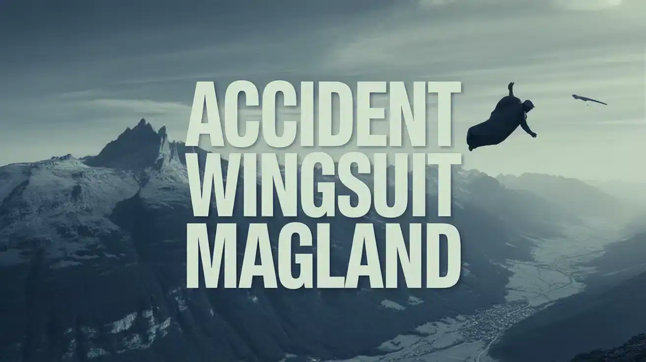Illustration wingsuit accident Magland montagnes