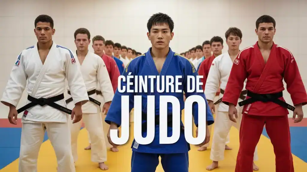 Illustration ceinture de judo progression couleurs judoka