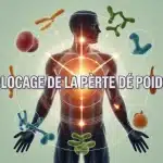 Illustration vectorielle des mécanismes du blocage de la perte de poids