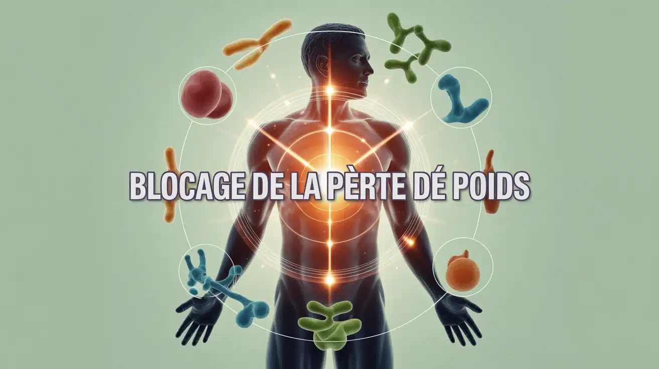 Illustration vectorielle des mécanismes du blocage de la perte de poids