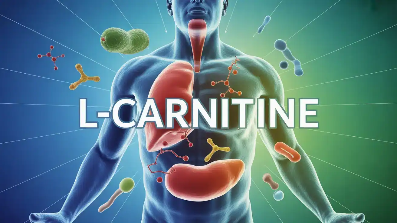 Illustration vectorielle L carnitine metabolism energie mitochondries