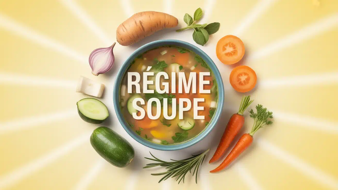 Bol de soupe régime soupe avec légumes frais colorés