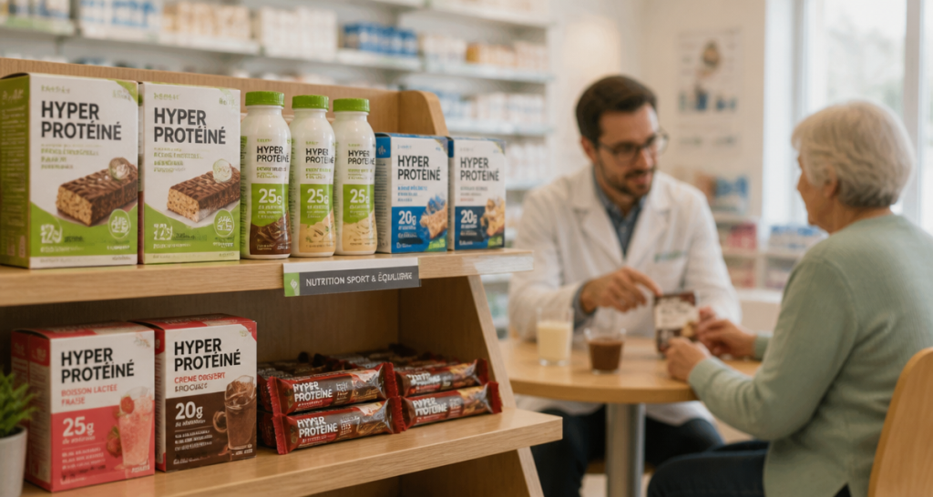 Compléments hyperprotéinés en pharmacie : 18g de protéines par portion et 4 critères pour un choix adapté