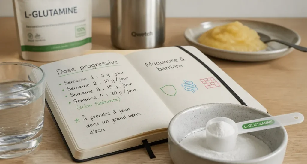 L-glutamine et intestin : 3 erreurs de dosage à éviter pour prévenir les effets secondaires