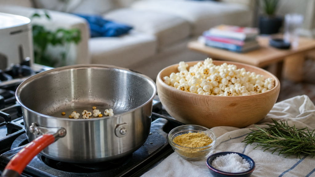 Pop-corn et perte de poids : 375 calories pour 100g et les pièges qui font pencher la balance