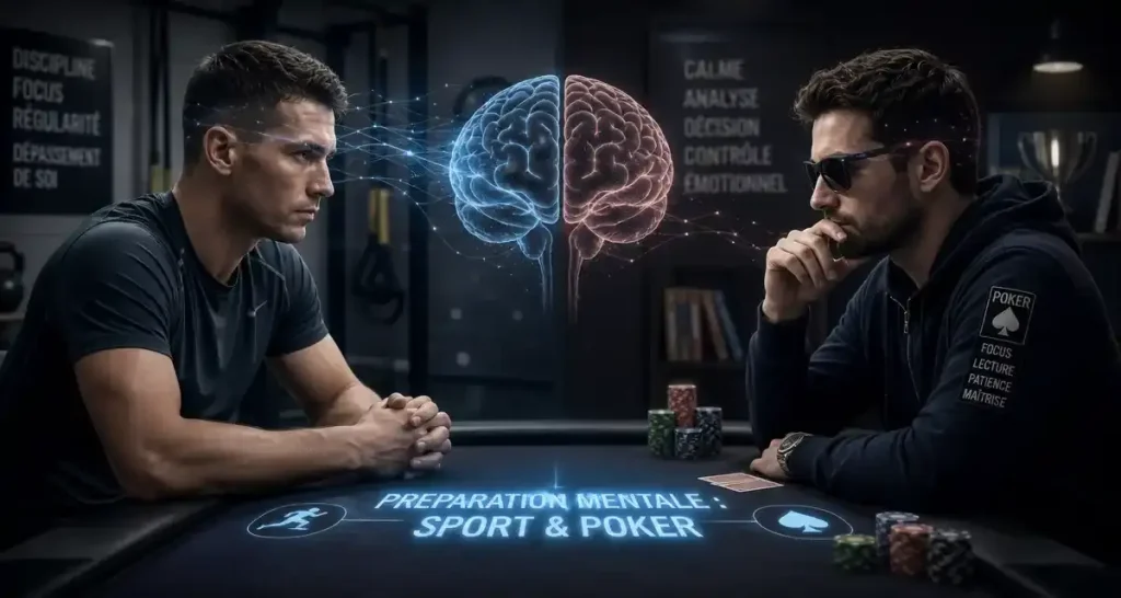 Les similitudes entre la préparation mentale des athlètes et celle des joueurs de poker professionnels