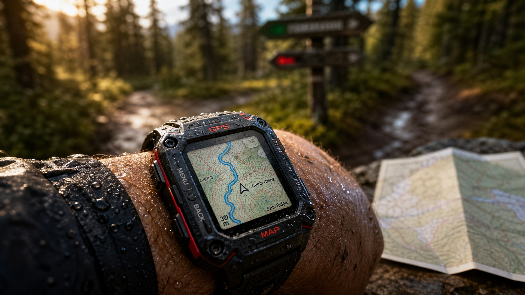 Meilleure montre GPS avec cartographie : carte hors ligne sur écran