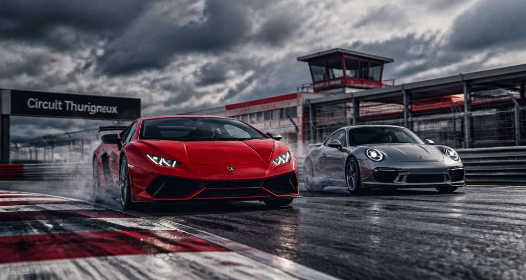 circuit auto thurigneux lamborghini porsche