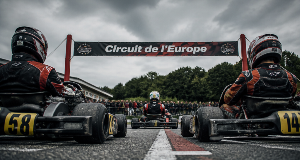 Circuit de l'Europe ligne de départ karting