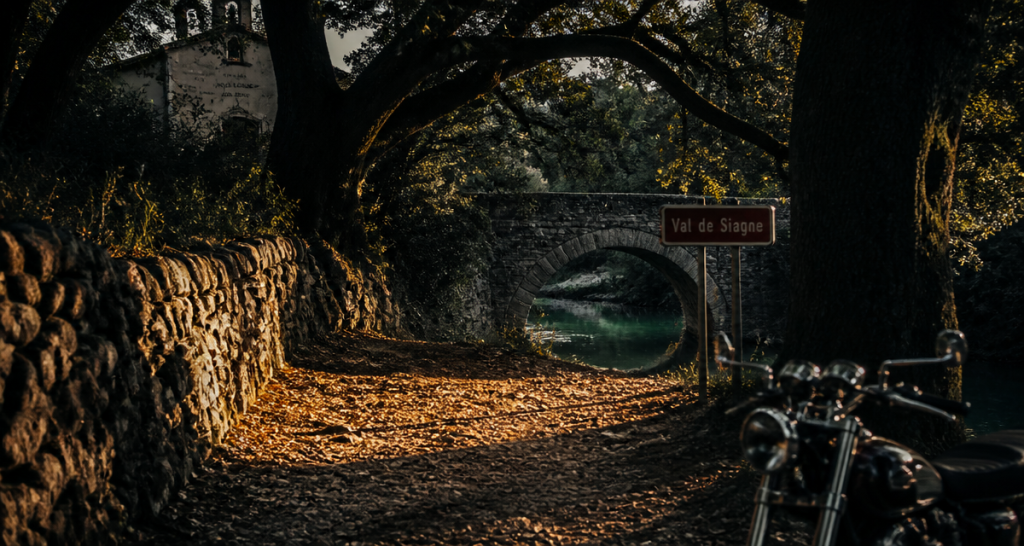 circuit du val de siagne sentier pont rivière